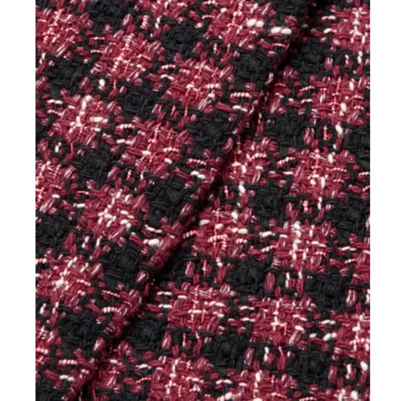 HUGO BOSS New Veljara Tweed A-line Red Mini Skirt - Picture 4 of 4